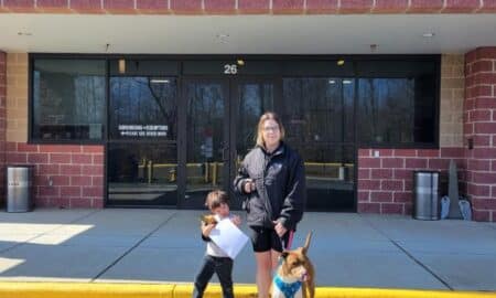 Sky And Her New Family At The Stafford County Animal Shelter