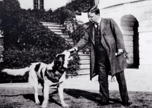 President Theodore Roosevelt With His St. Bernard, Rollo.